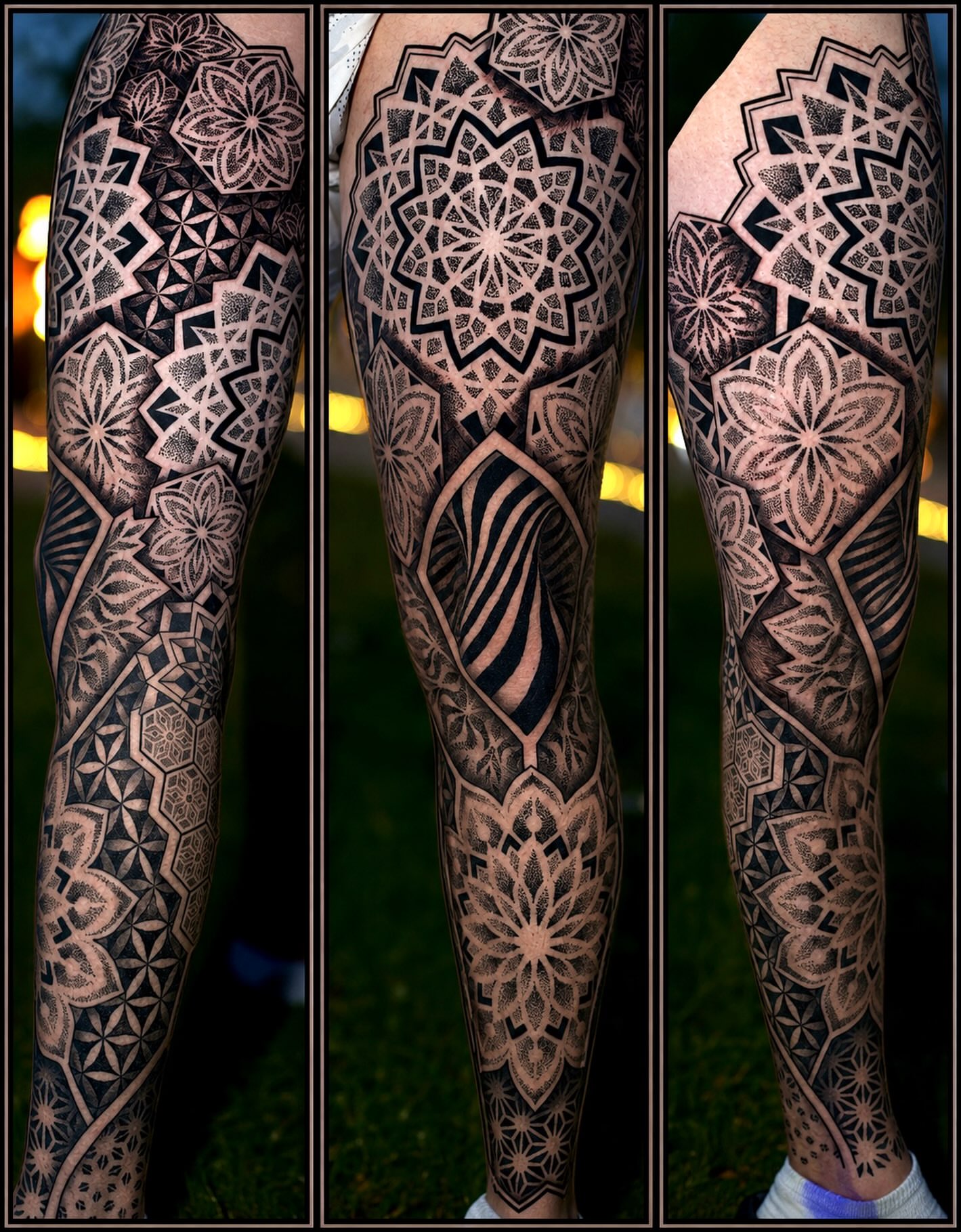 Tattoo by @tyce_tattoos — geometric, black_and_grey