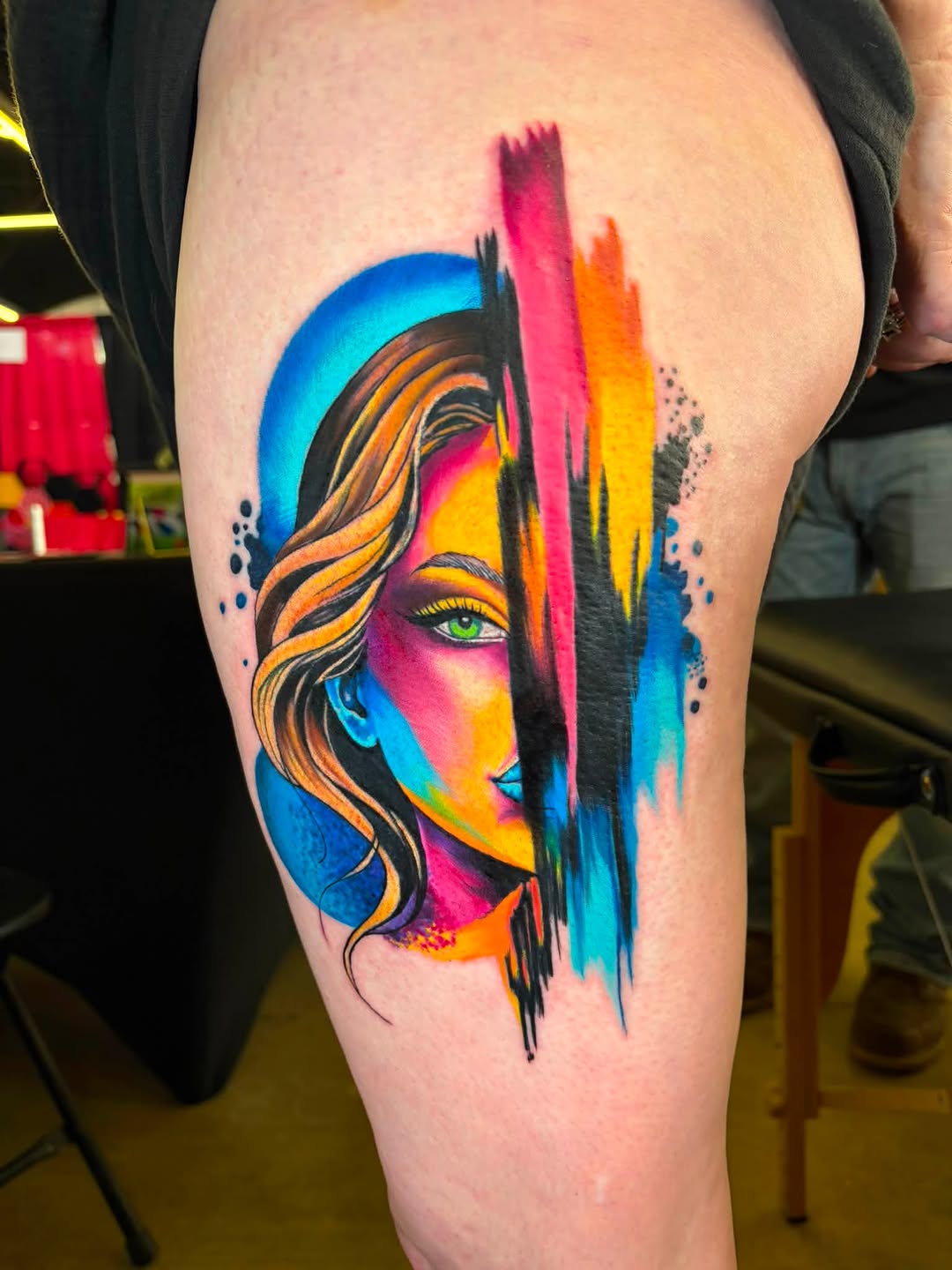 Tattoo by @rachel_sellers_ — realism, trash_polka