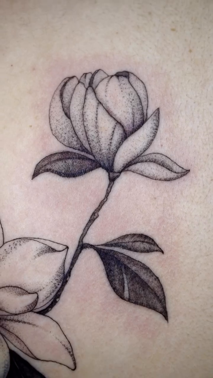 Tattoo by @kathepla — black_and_grey, realism