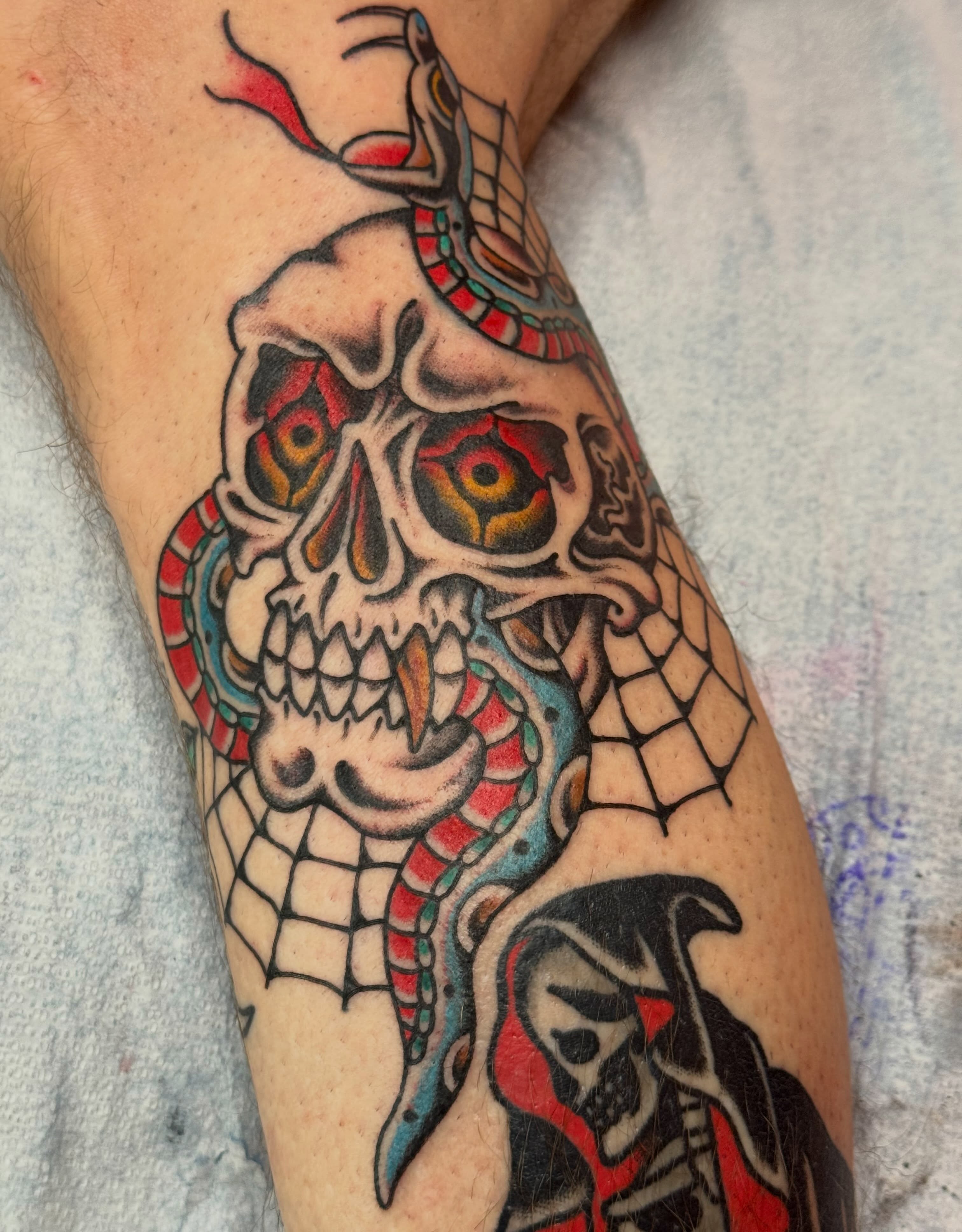 Tattoo by @brigettealysontattoos — american_traditional, dotwork