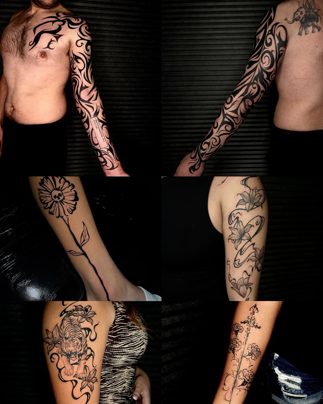 Tribal pattern sleeve Japanese tattoo on the upper arm by clarissa