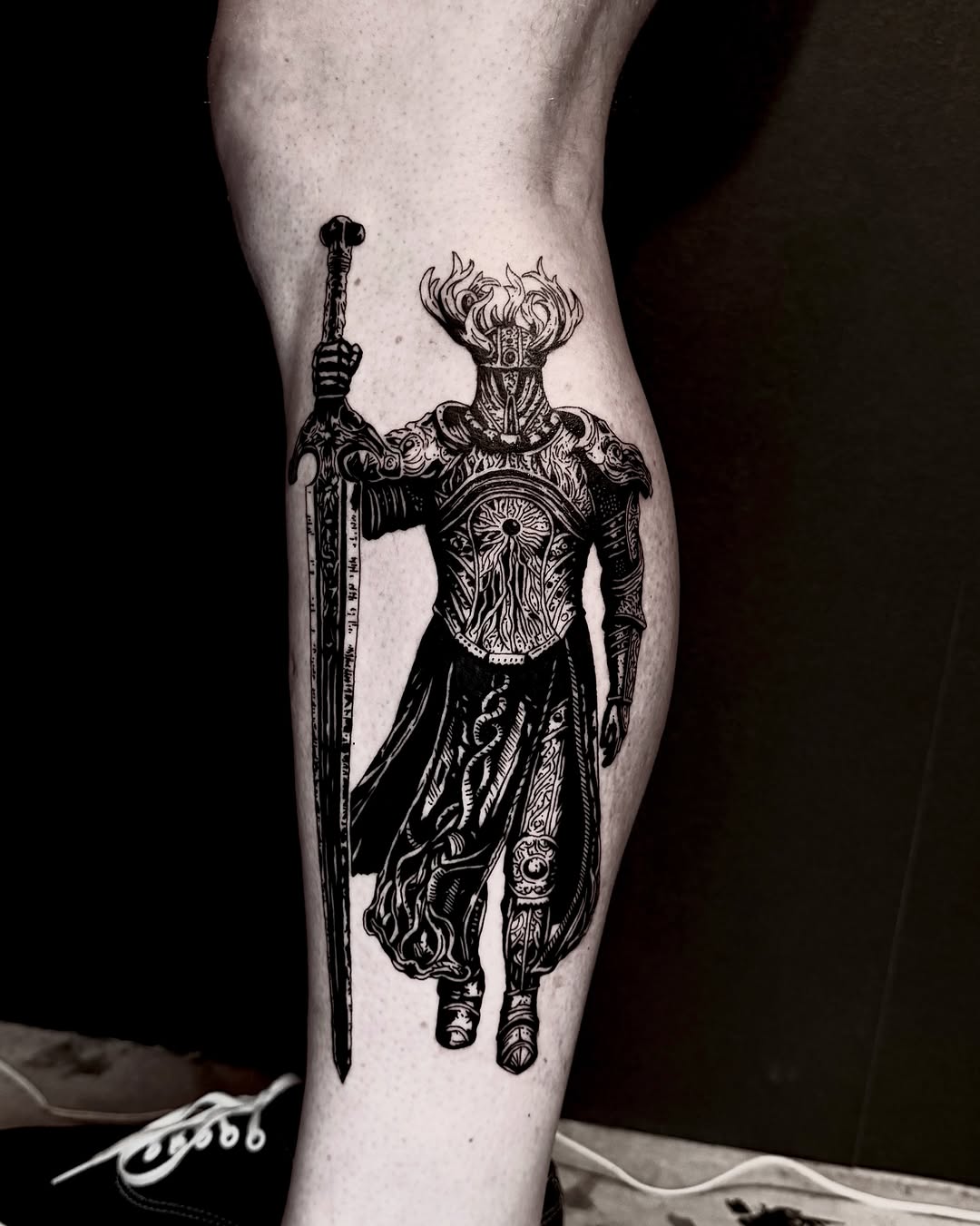 Tattoo by @caesar_tattooer — blackwork, illustrative