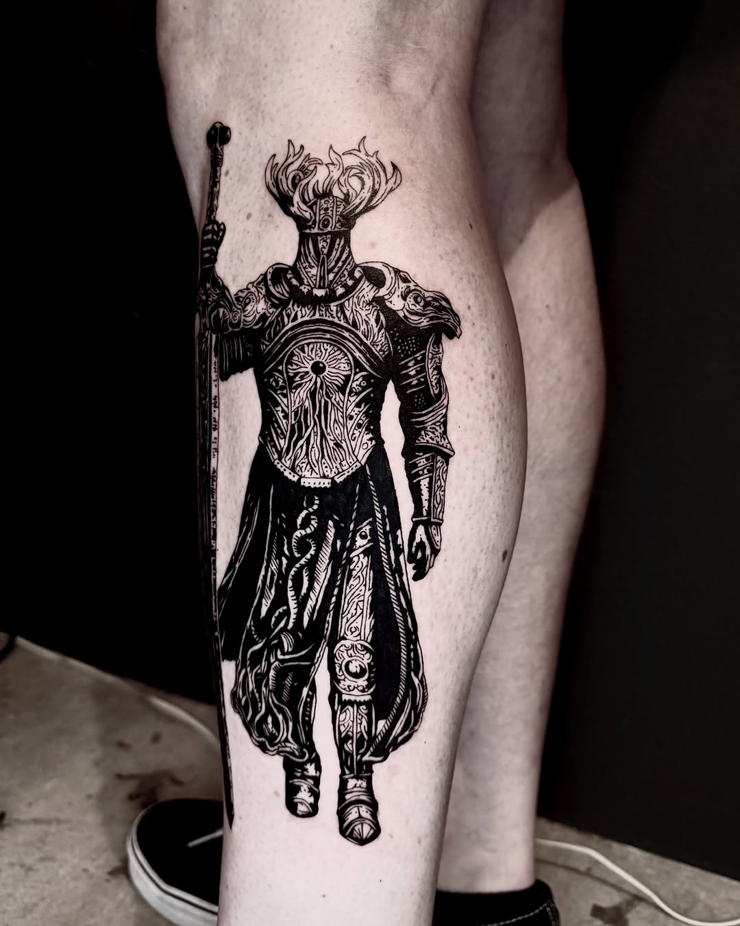 Tattoo by @caesar_tattooer — blackwork, illustrative