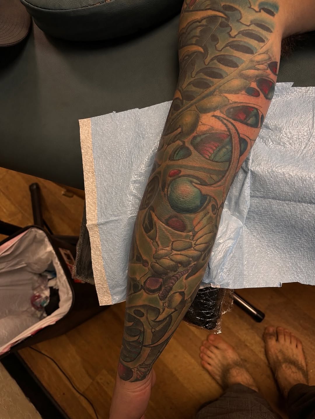 Tattoo by @musashi915 — dark_realism, trash_polka