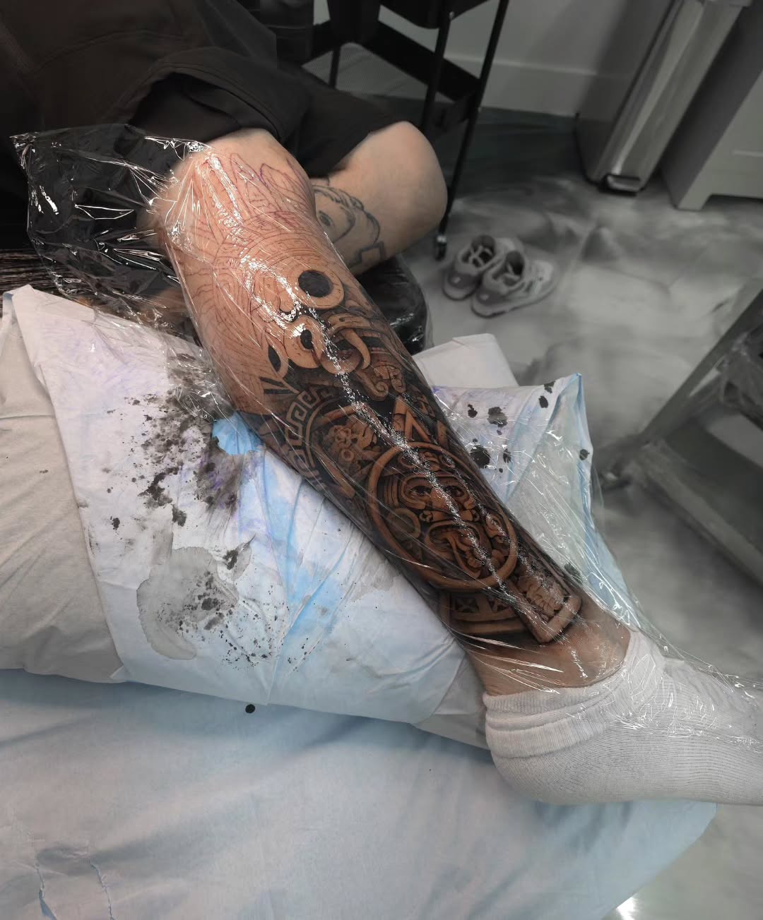 Tattoo by @inkbyesto — black_and_grey, realism