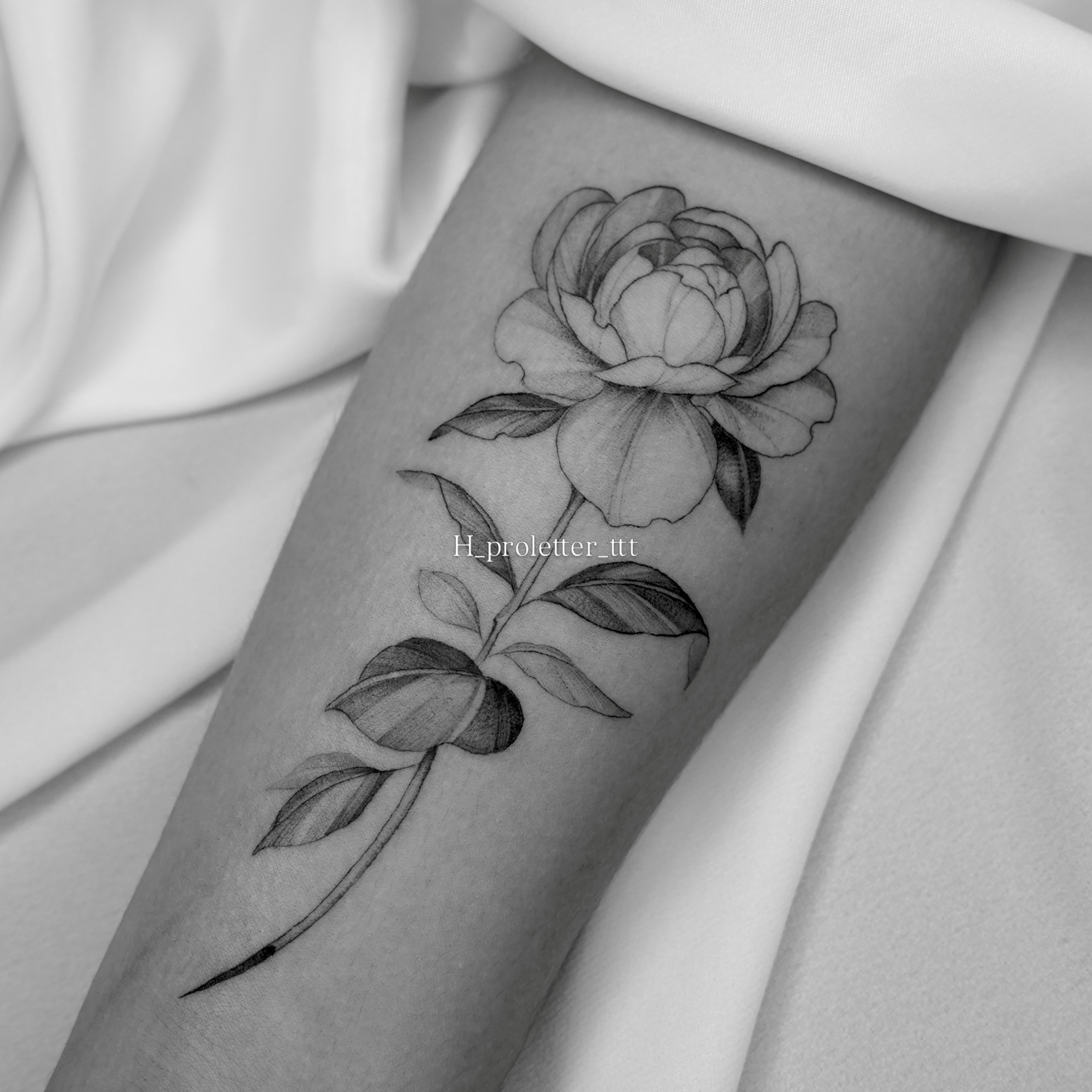 Tattoo by @h_proletter_ttt — black_and_grey, realism