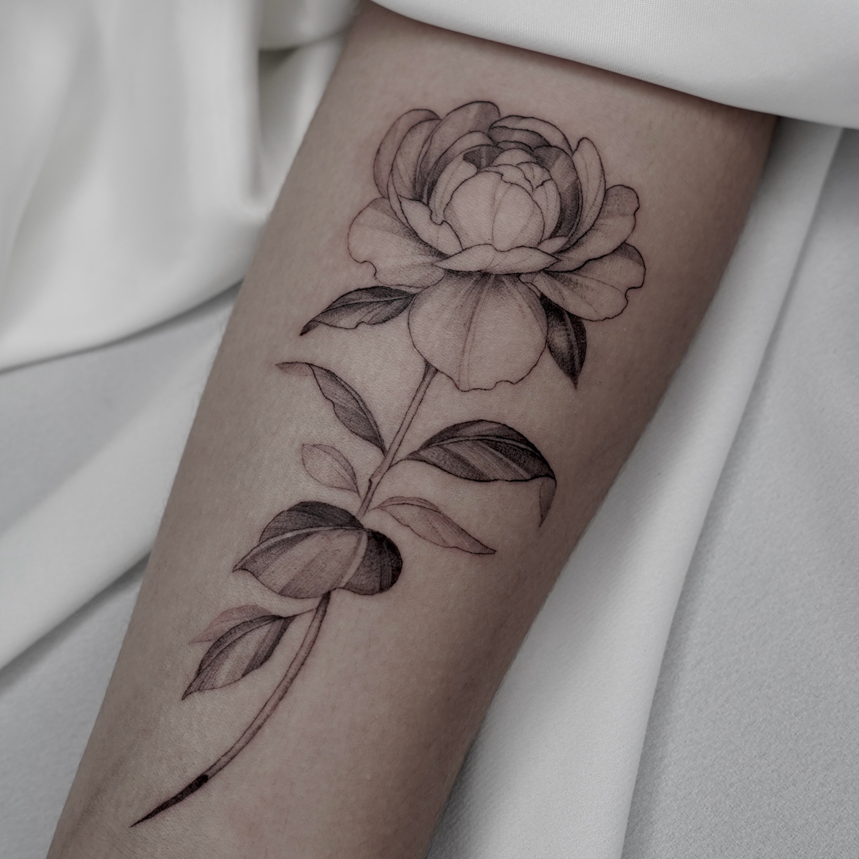 Tattoo by @h_proletter_ttt — black_and_grey