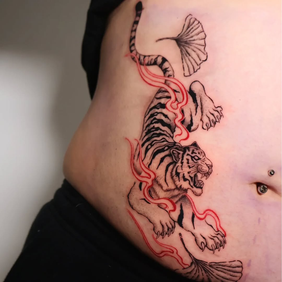 Tattoo by @joc_o_tattoo — japanese_irezumi, black_and_grey