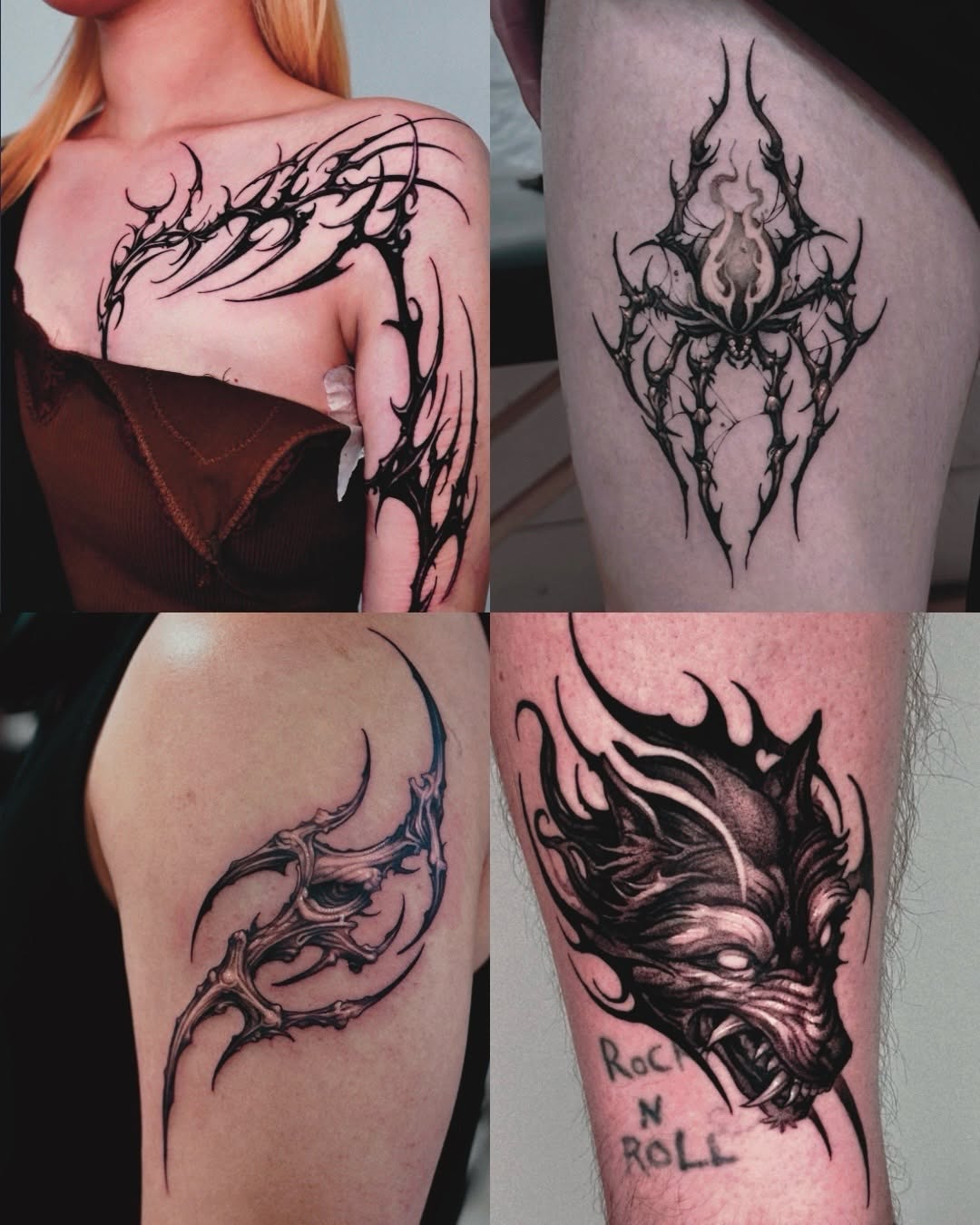 Tattoo by @doosik_tattoo โ blackwork, dark_realism