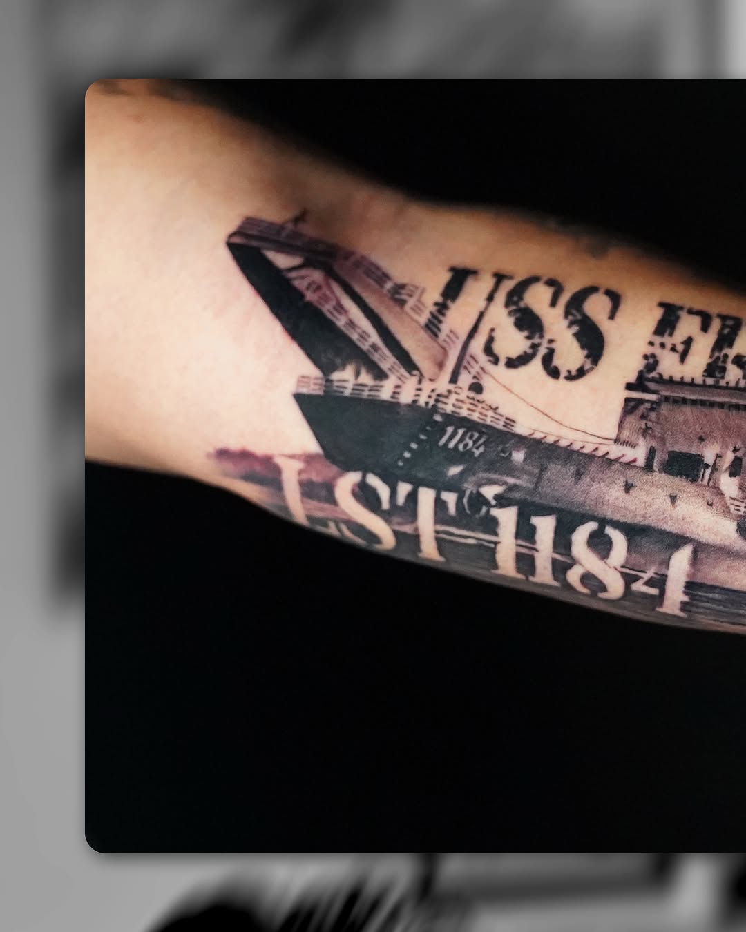Tattoo by @heavyhitterbam — black_and_grey, realism