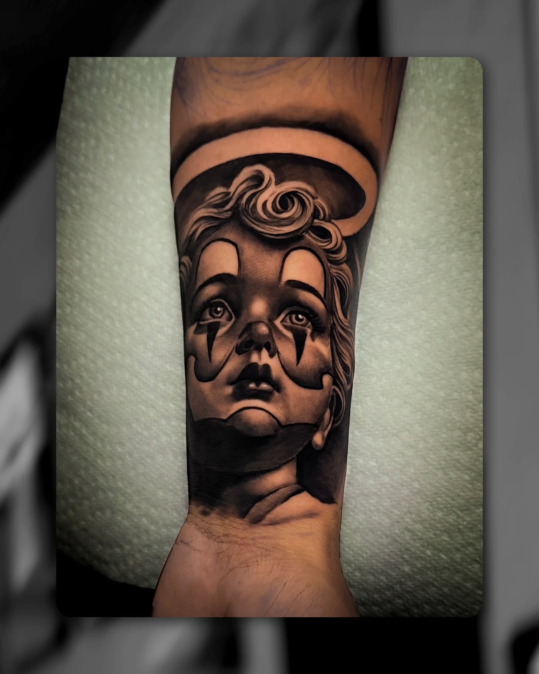 Tattoo by @heavyhitterbam — realism, black_and_grey