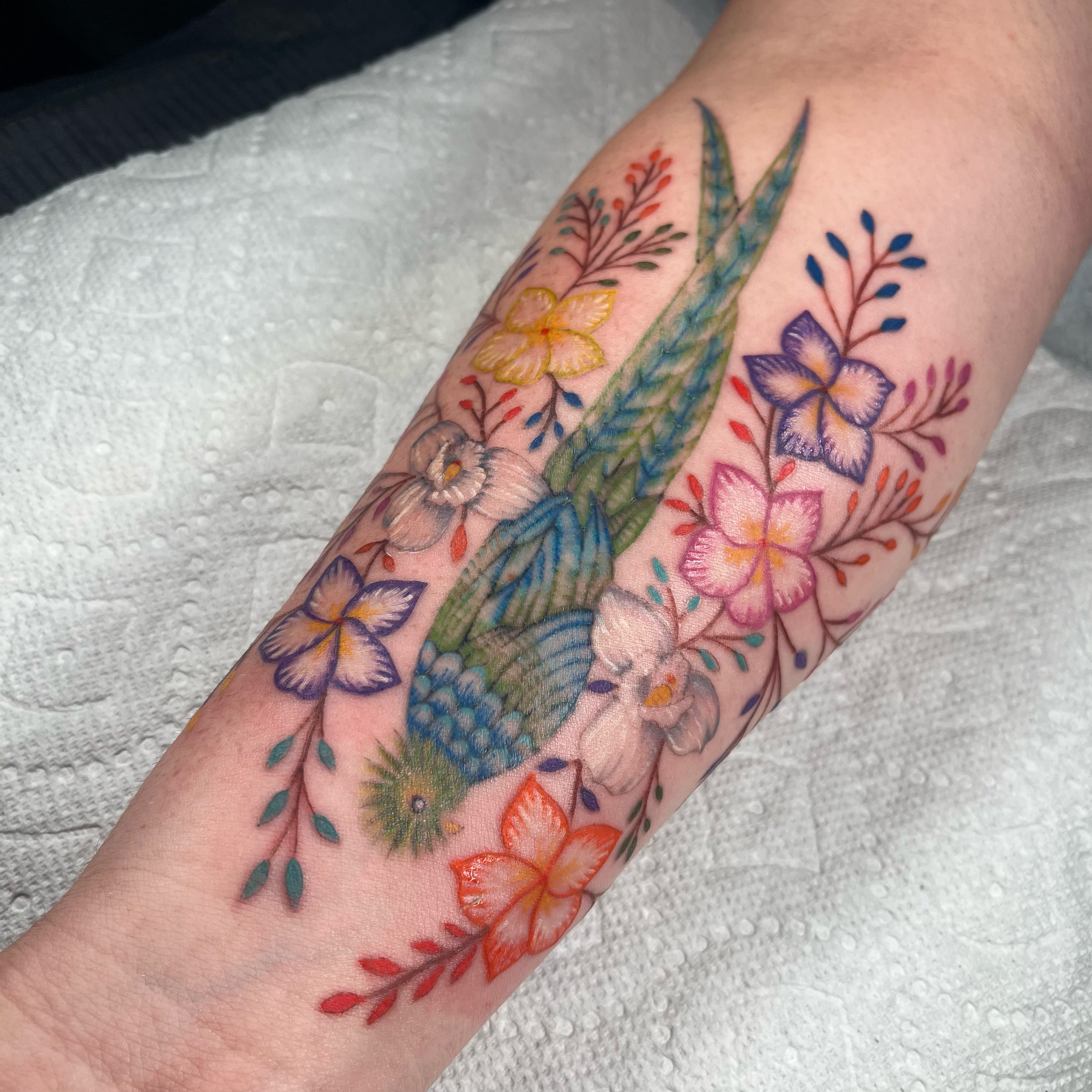 Tattoo by @medranotattoos — watercolor, new_school