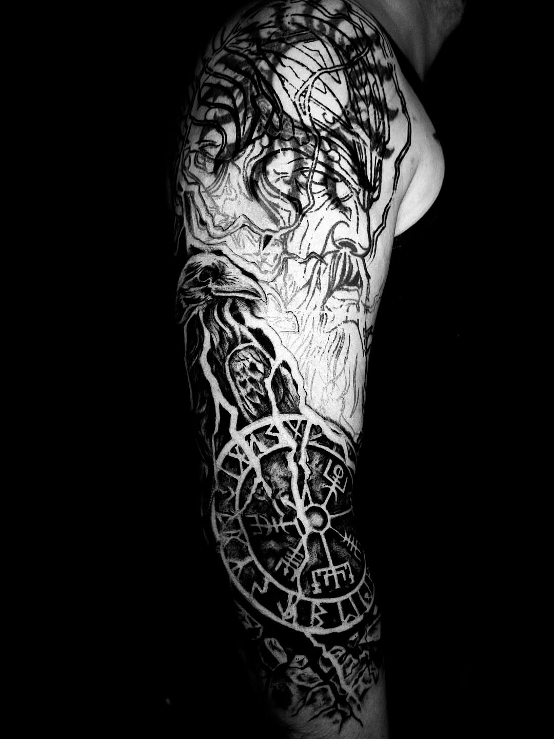 Tattoo by @tattoosbygregp — blackwork, geometric