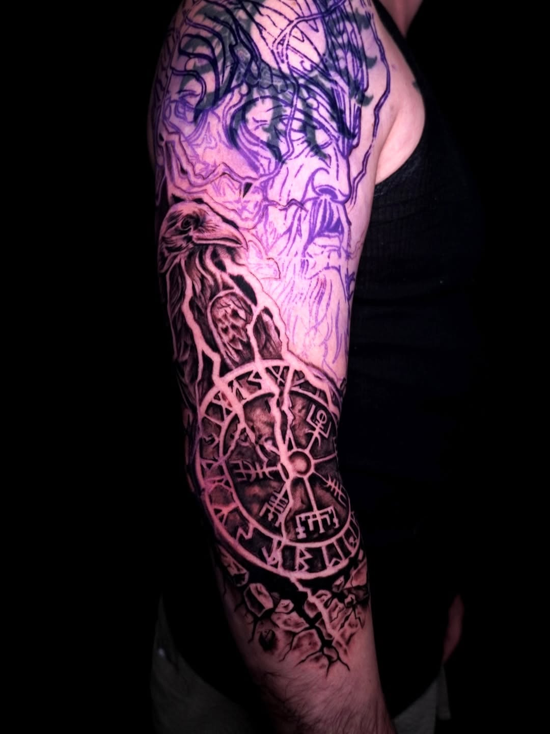 Tattoo by @tattoosbygregp — black_and_grey, geometric