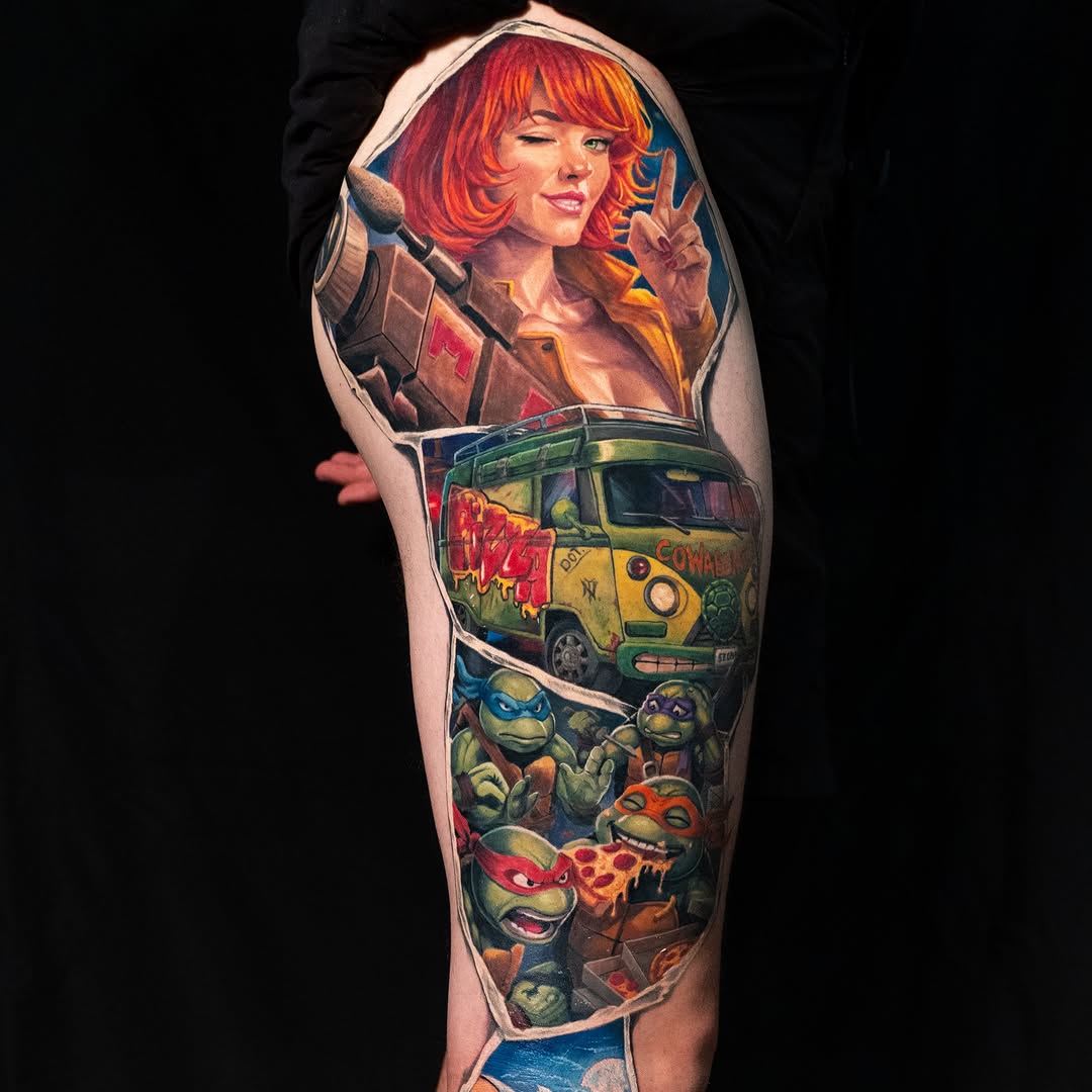 Tattoo by @maryssaannetattoo — realism, anime