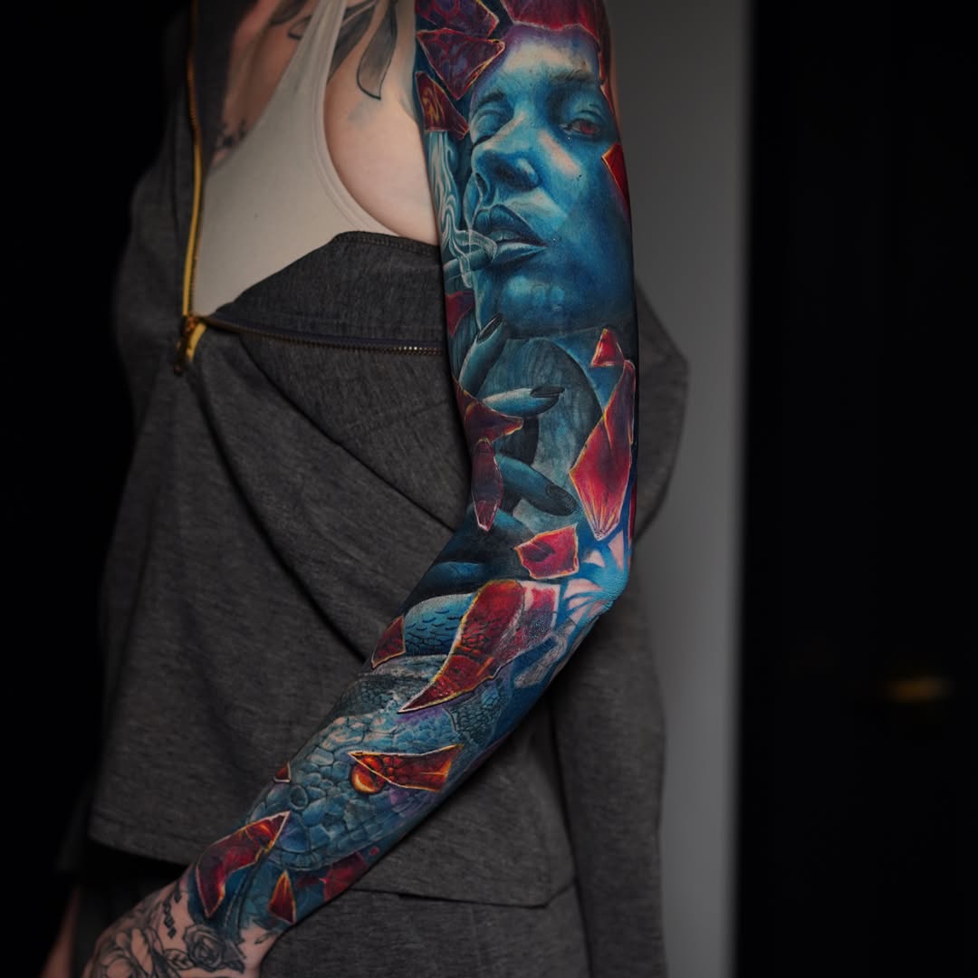 Tattoo by @maryssaannetattoo — realism, dark_realism