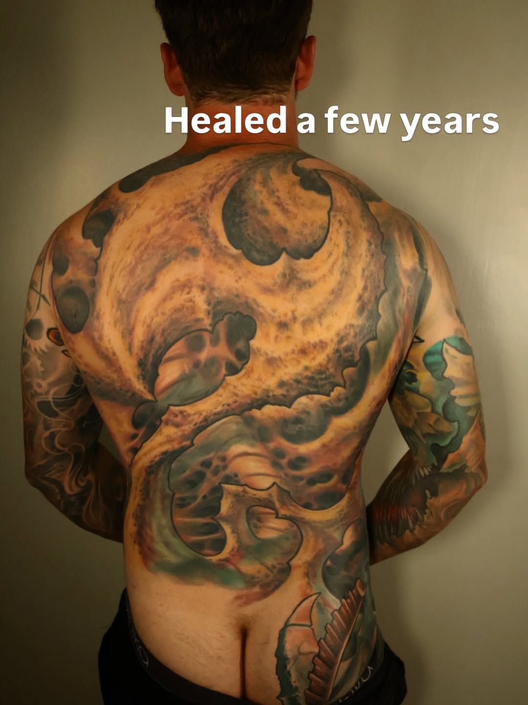 Tattoo by @tymcewen โ dark_realism, trash_polka