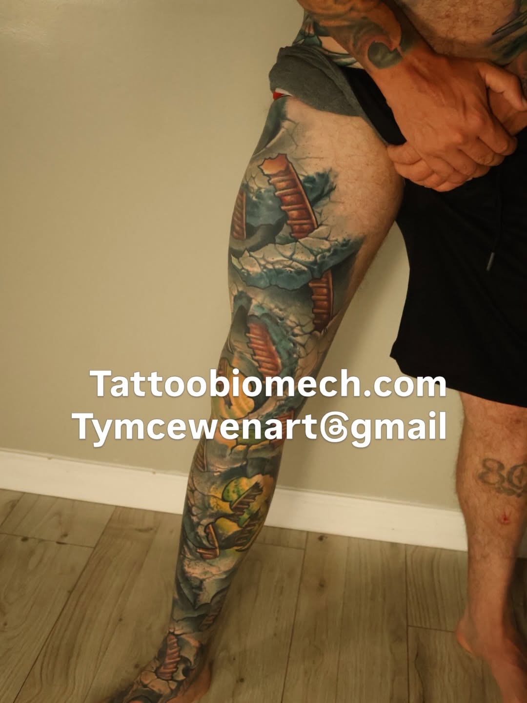 Tattoo by @tymcewen โ biomechanical, realism