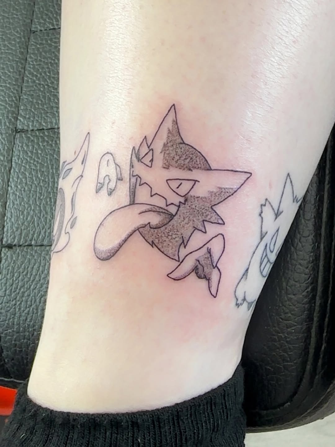 Tattoo by @nunutattoo111 — anime, black_and_grey