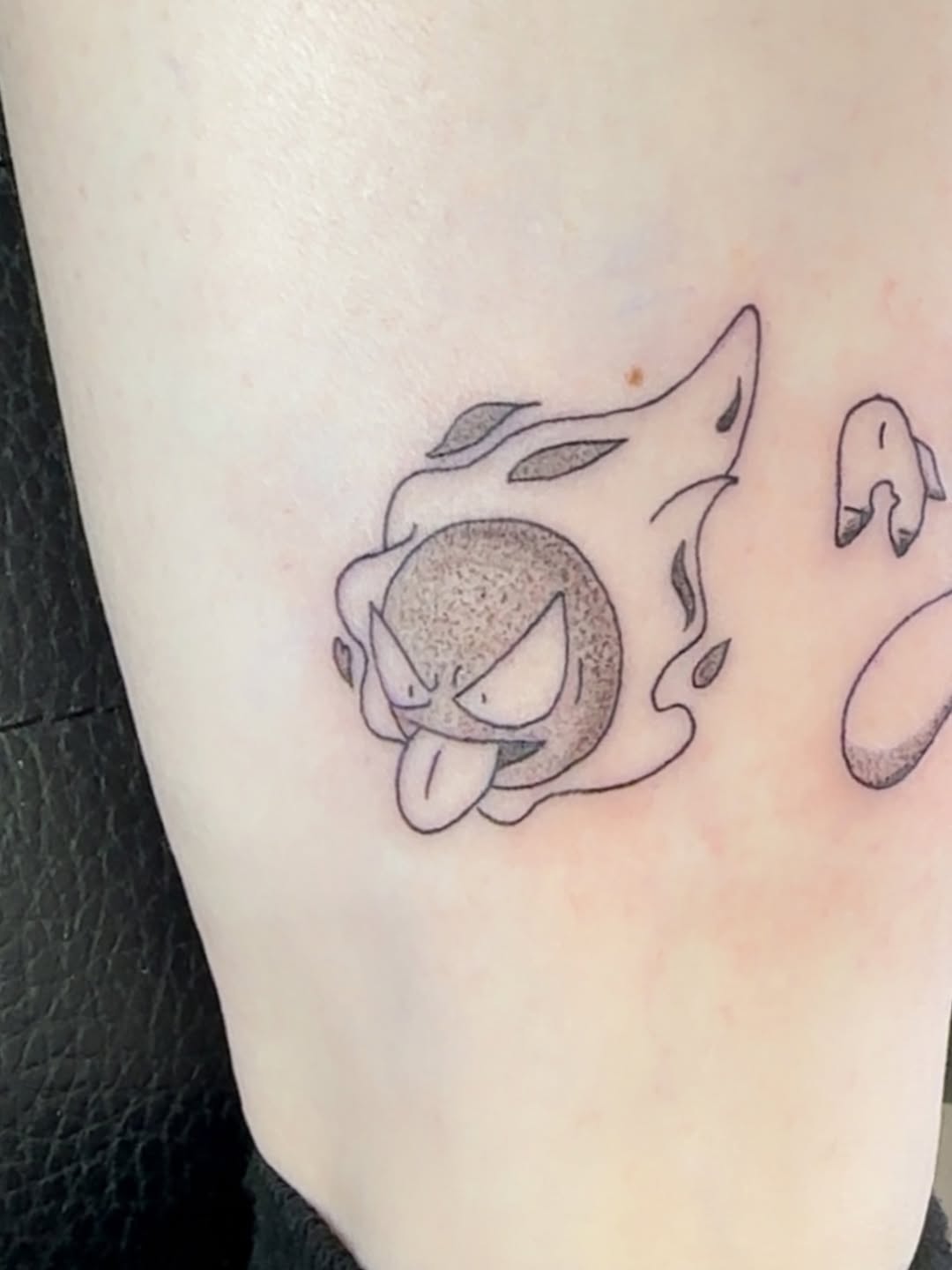Tattoo by @nunutattoo111 — anime, black_and_grey