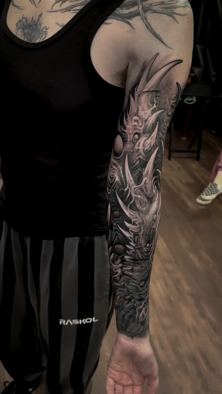 Tattoo by @jimmydalessio β dark_realism, black_and_grey