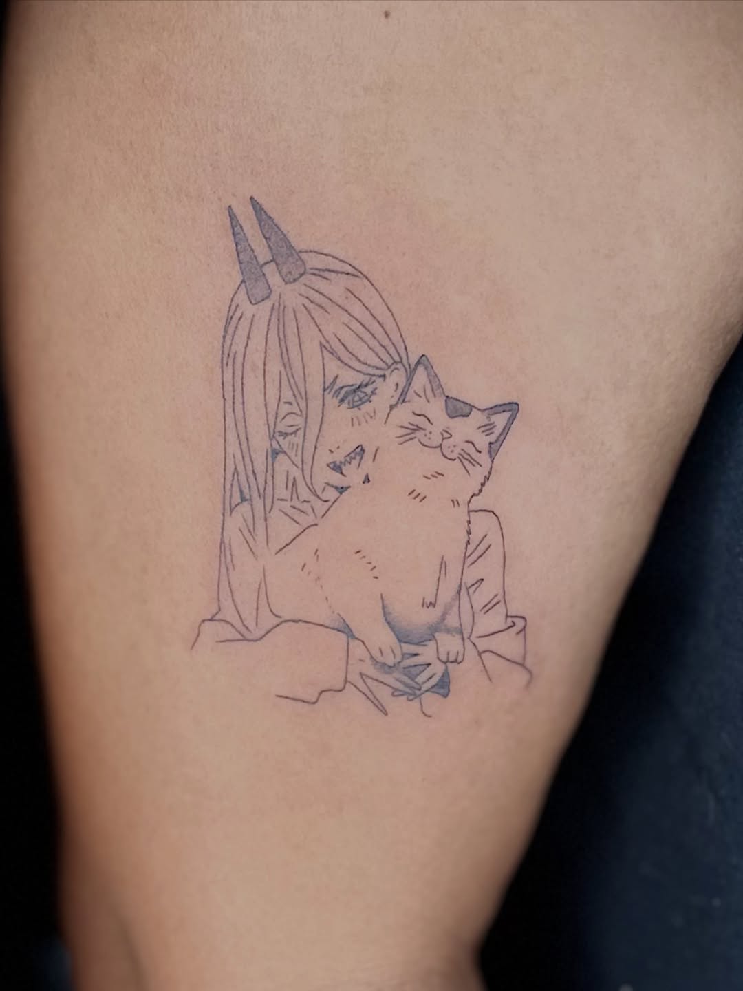 Tattoo by @nunutattoo111 — anime, fine_line