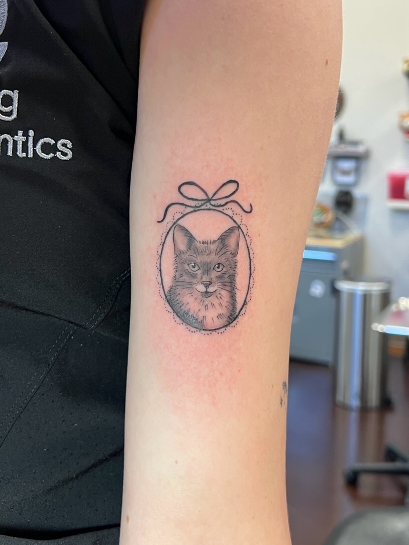 Tattoo by @lilylaurilatattoos — realism, black_and_grey