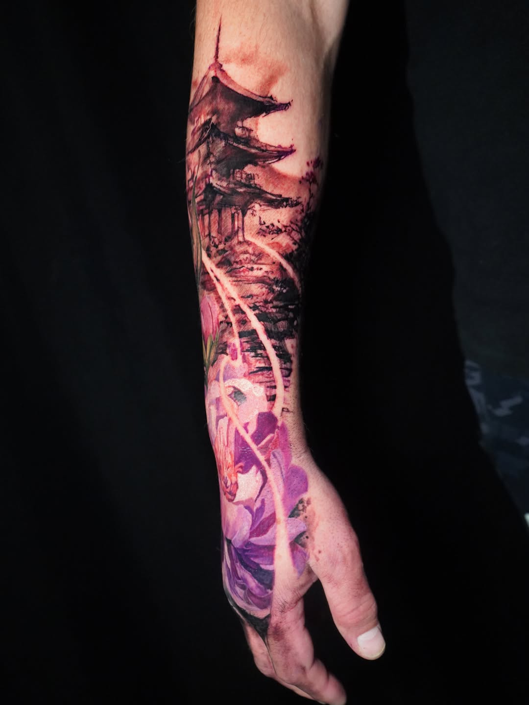 Tattoo by @darlgnau — trash_polka, japanese_irezumi