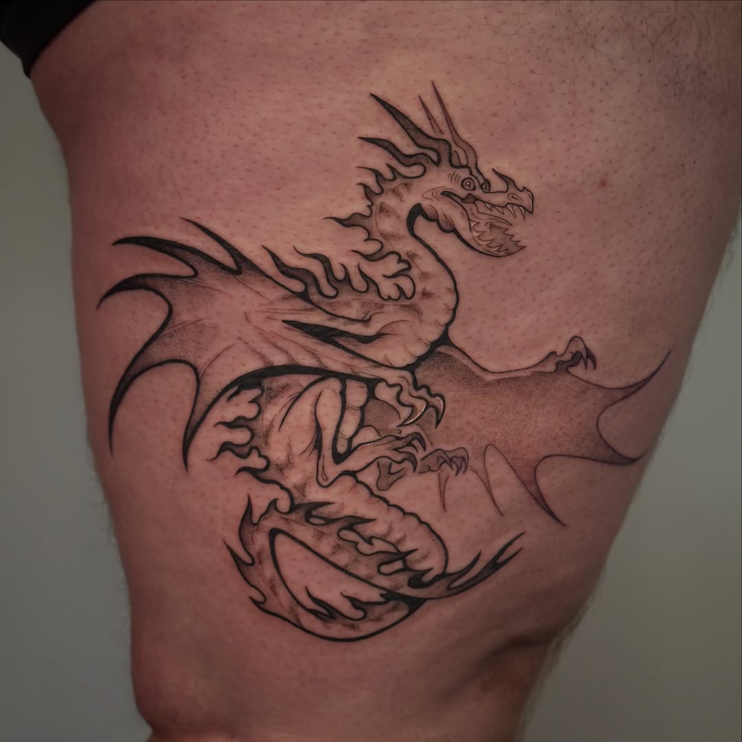 Tattoo by @thetattoolizard — japanese_irezumi, black_and_grey