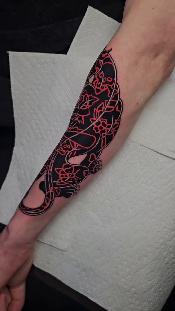 Tattoo by @stampygoblyn — blackwork, neo_traditional
