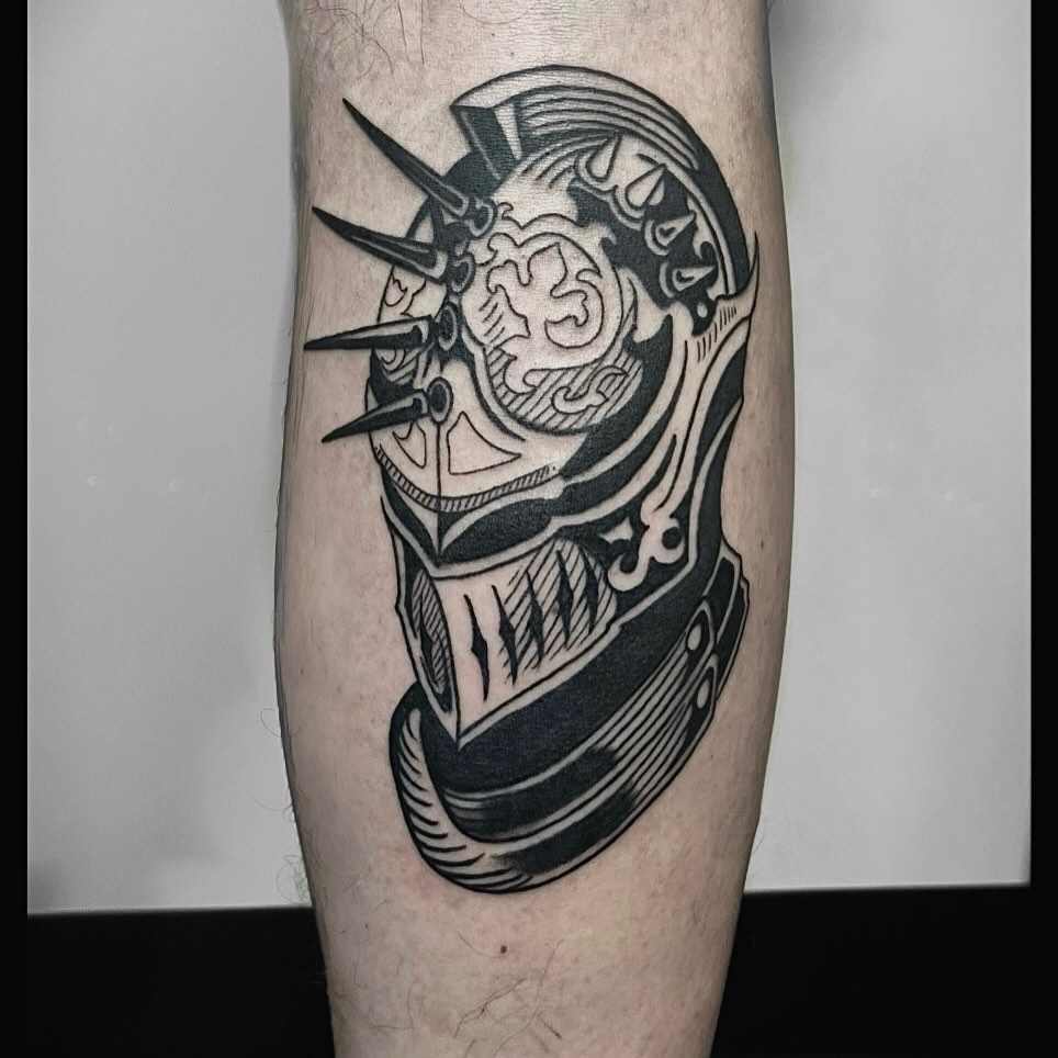 Tattoo by @hannah_ruddell — blackwork, black_and_grey