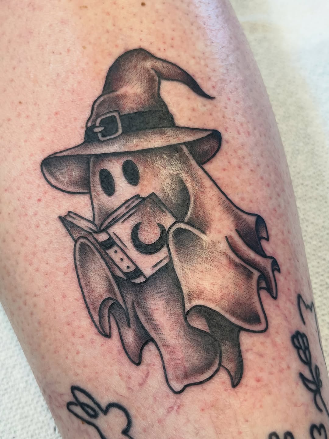 Tattoo by @wildwitchcraft — black_and_grey, realism