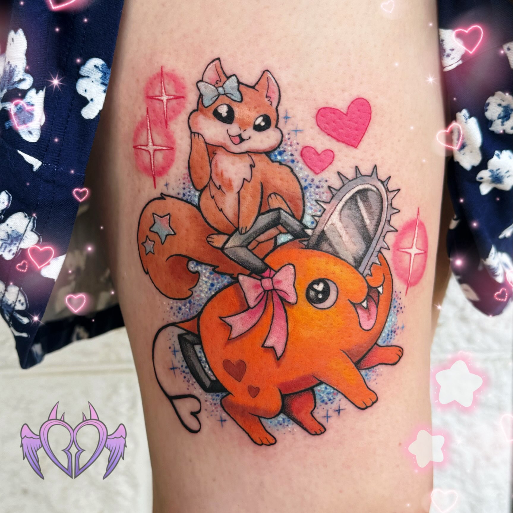 Tattoo by @sugar.sins.tattoo — dotwork, illustrative