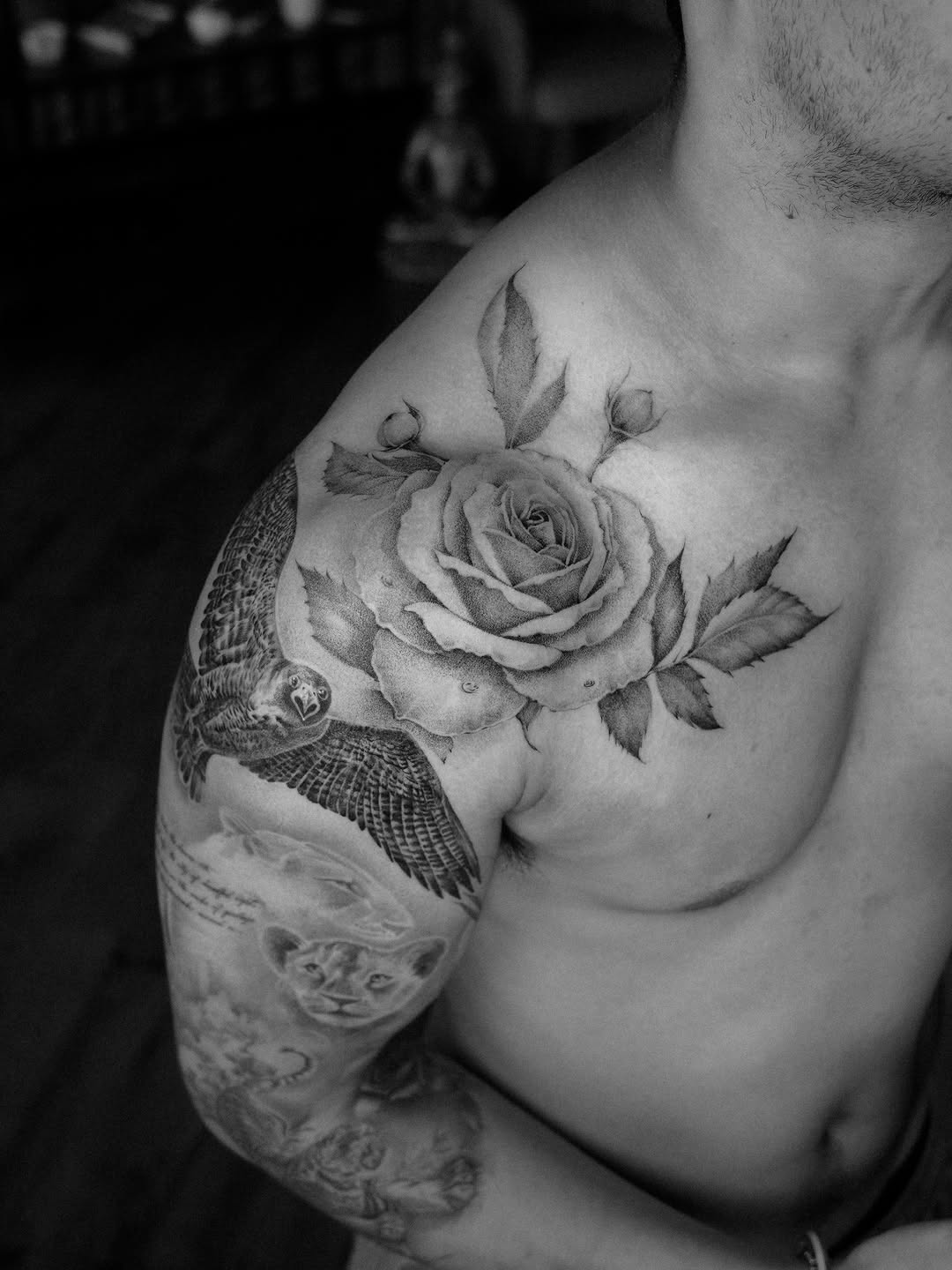 Tattoo by @blackworknyc β realism, black_and_grey