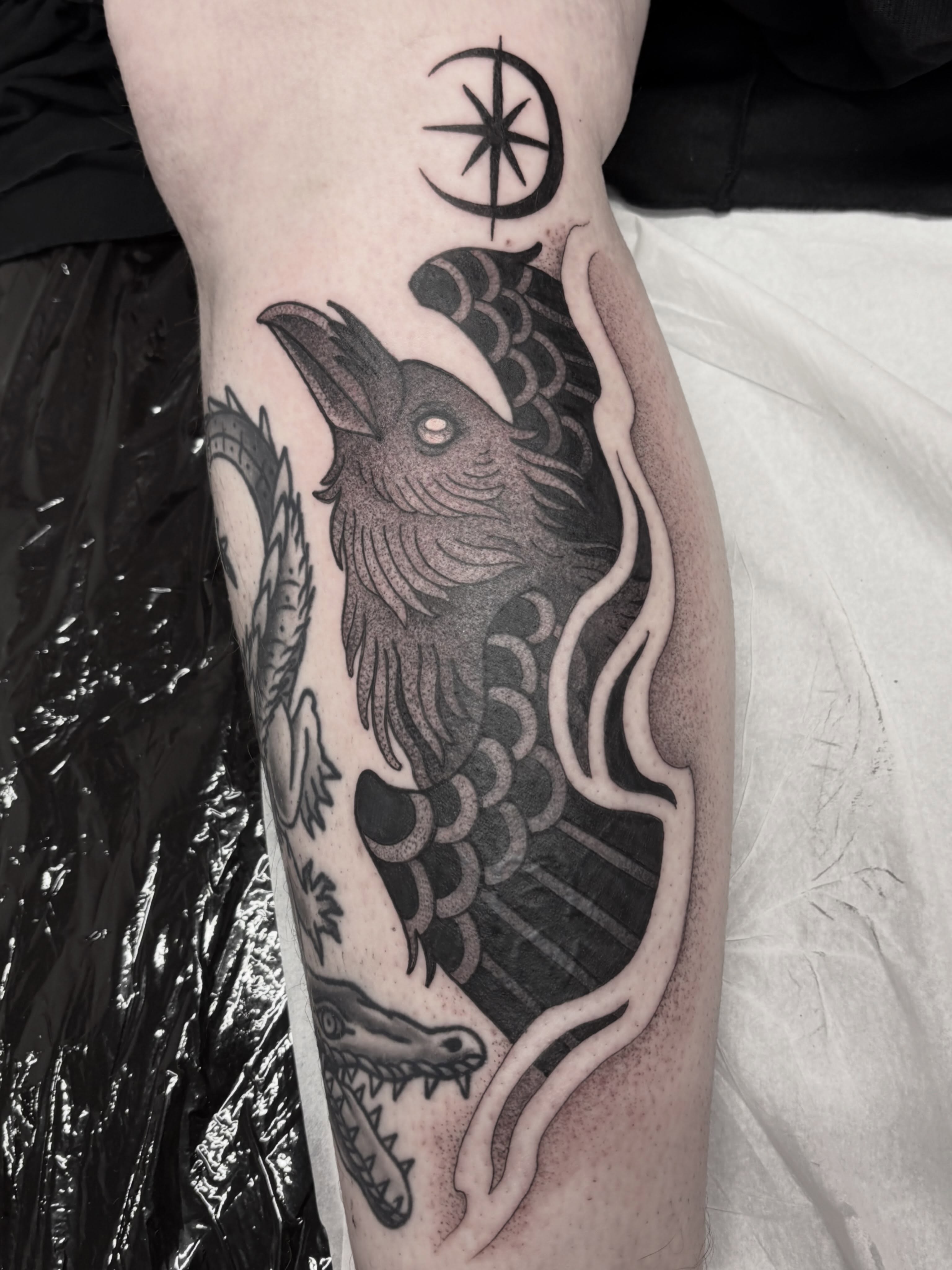 Tattoo by @osichristattoos — black_and_grey