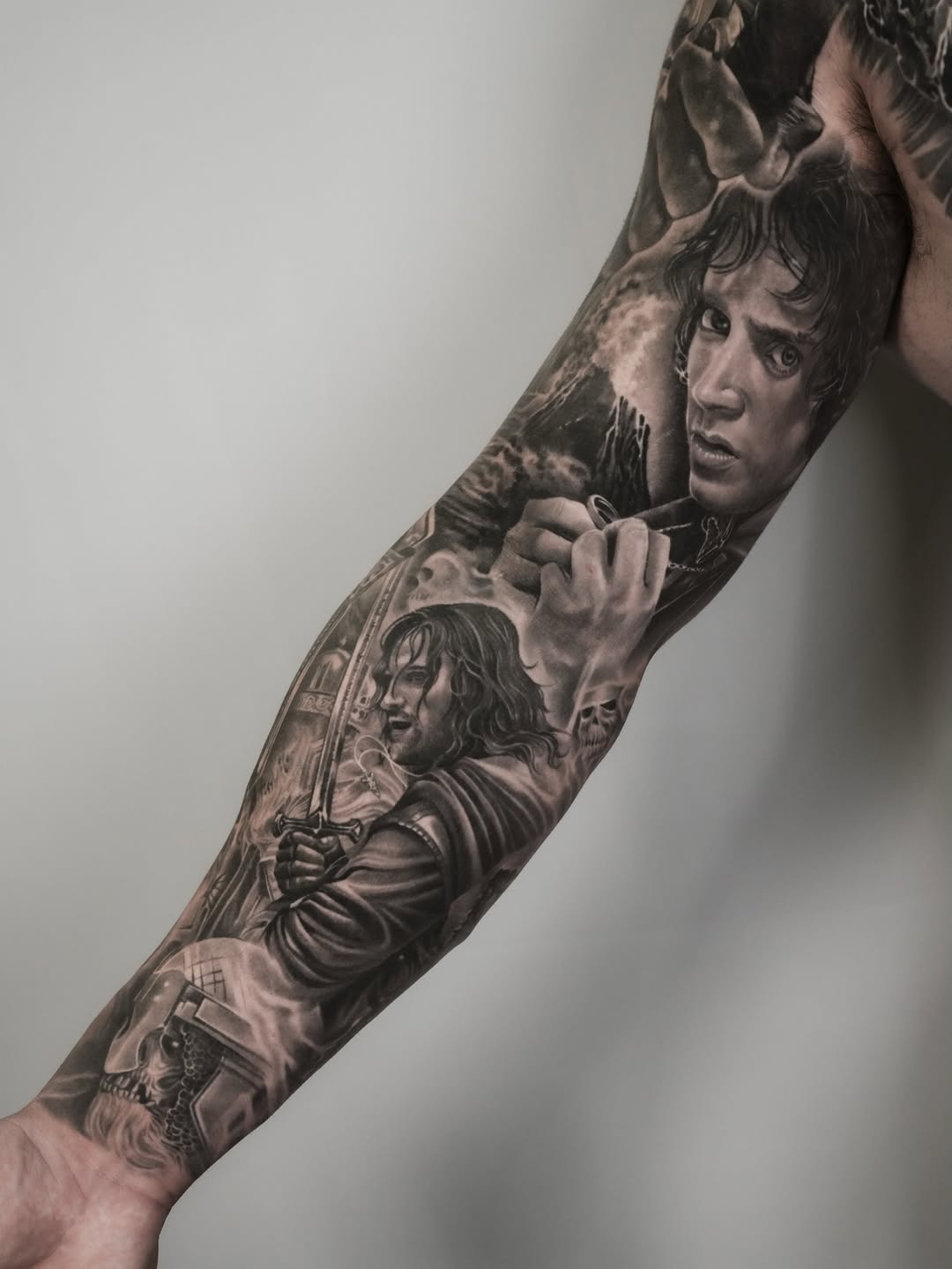 Tattoo by @hiramksas — realism, black_and_grey