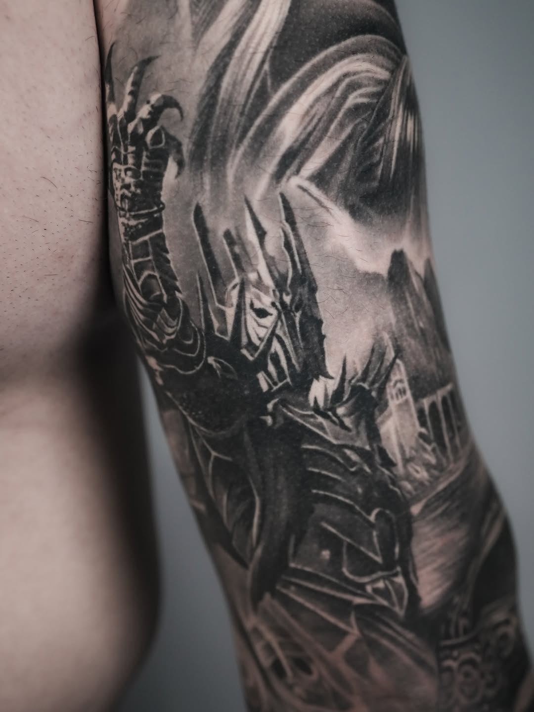 Tattoo by @hiramksas — black_and_grey, realism