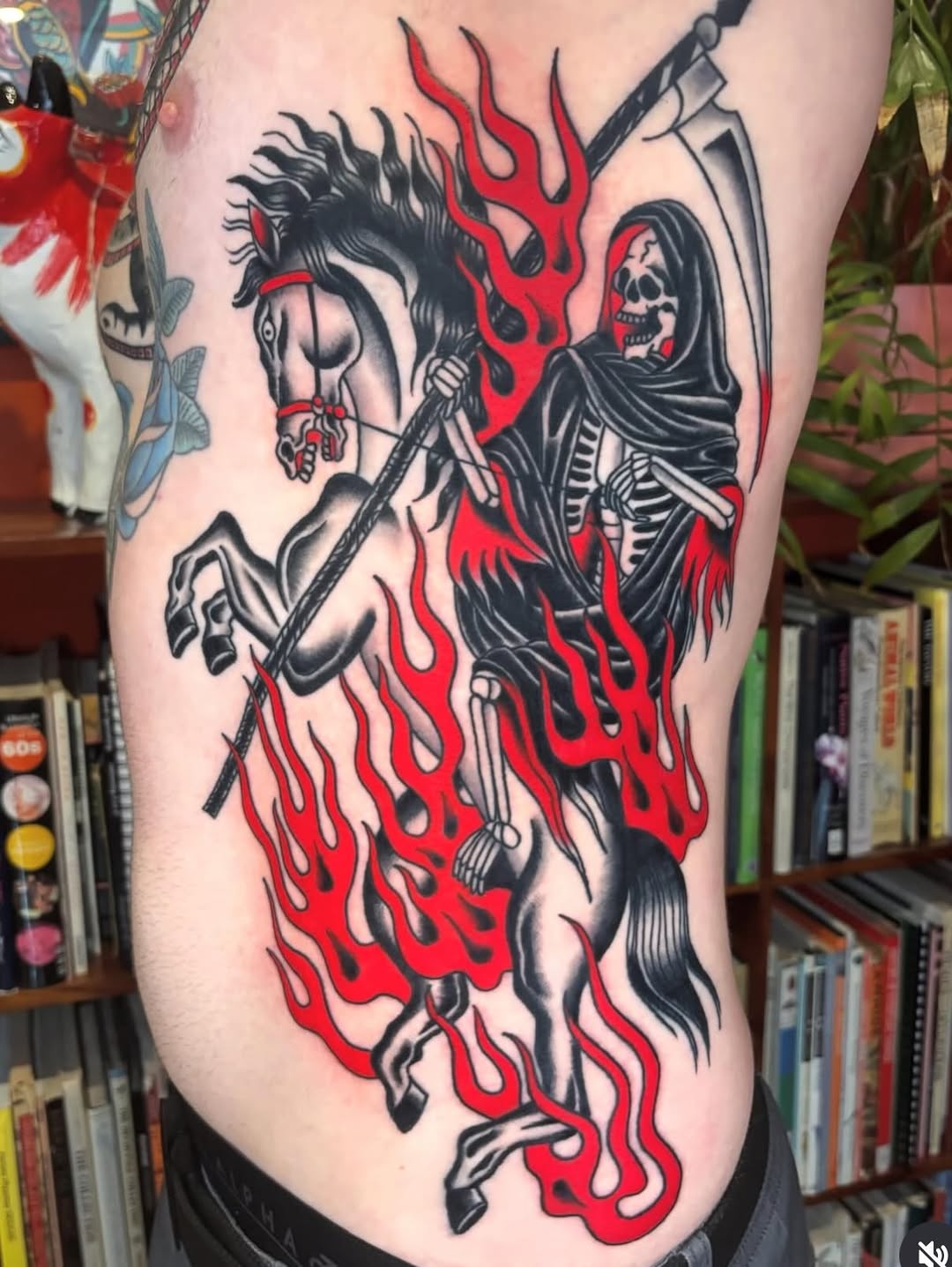 Tattoo by @tat2kiki — american_traditional, blackwork