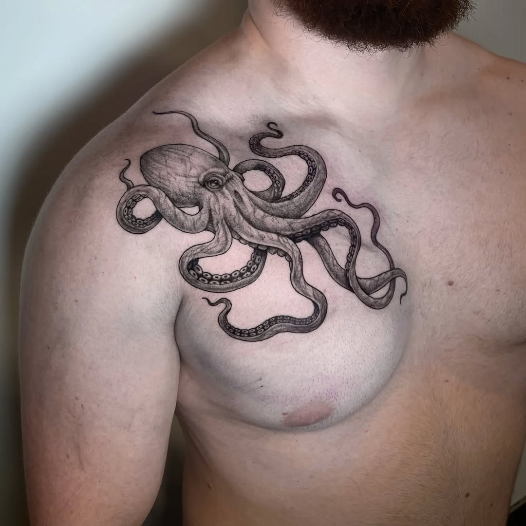 Tattoo by @joc_o_tattoo — realism, black_and_grey