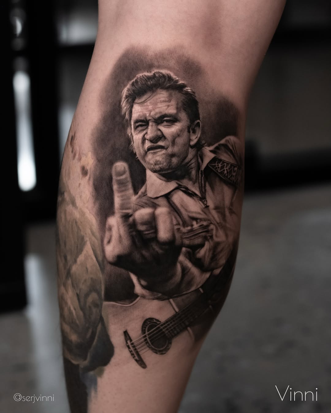 Tattoo by @serjvinni — realism, black_and_grey