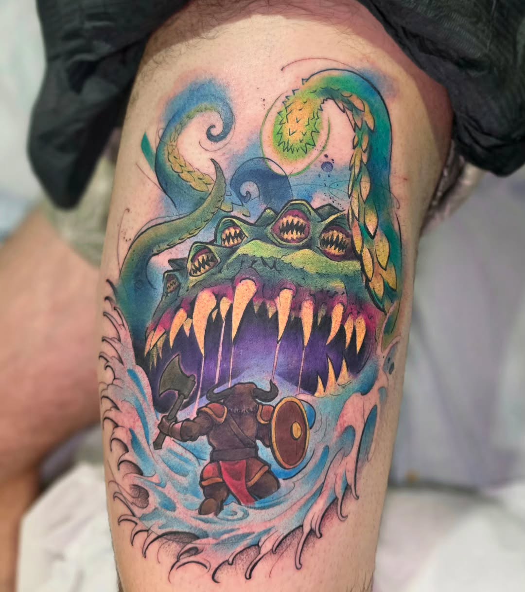 Tattoo by @thejorell — new_school, illustrative