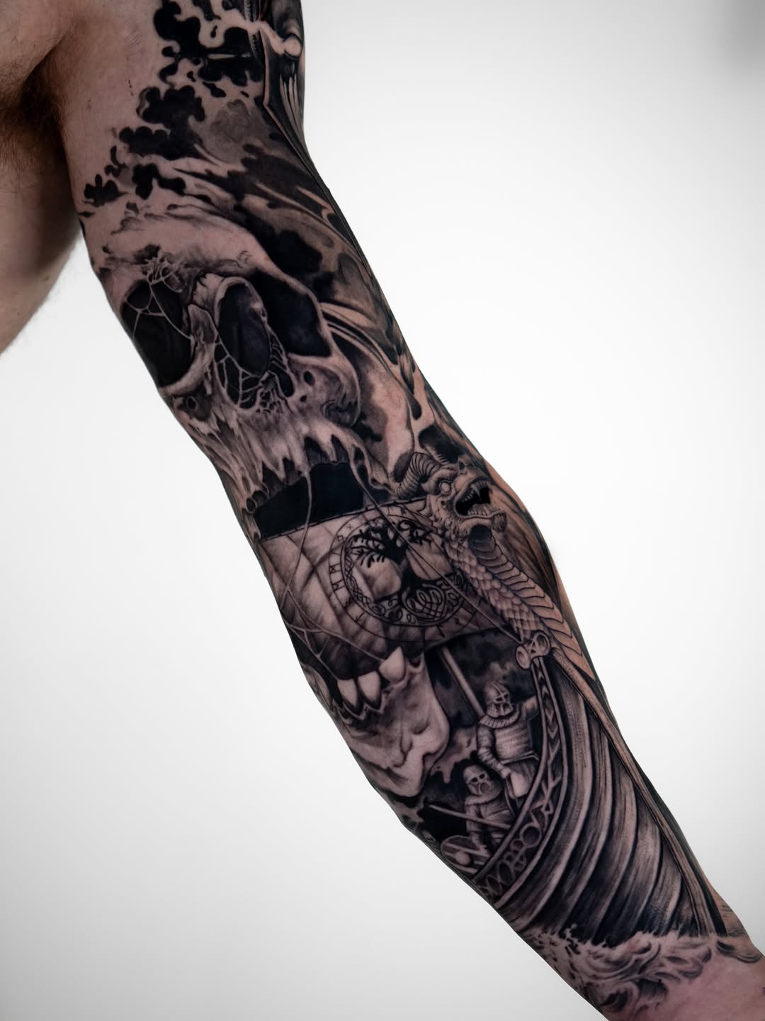 Tattoo by @dosantosink — black_and_grey, realism