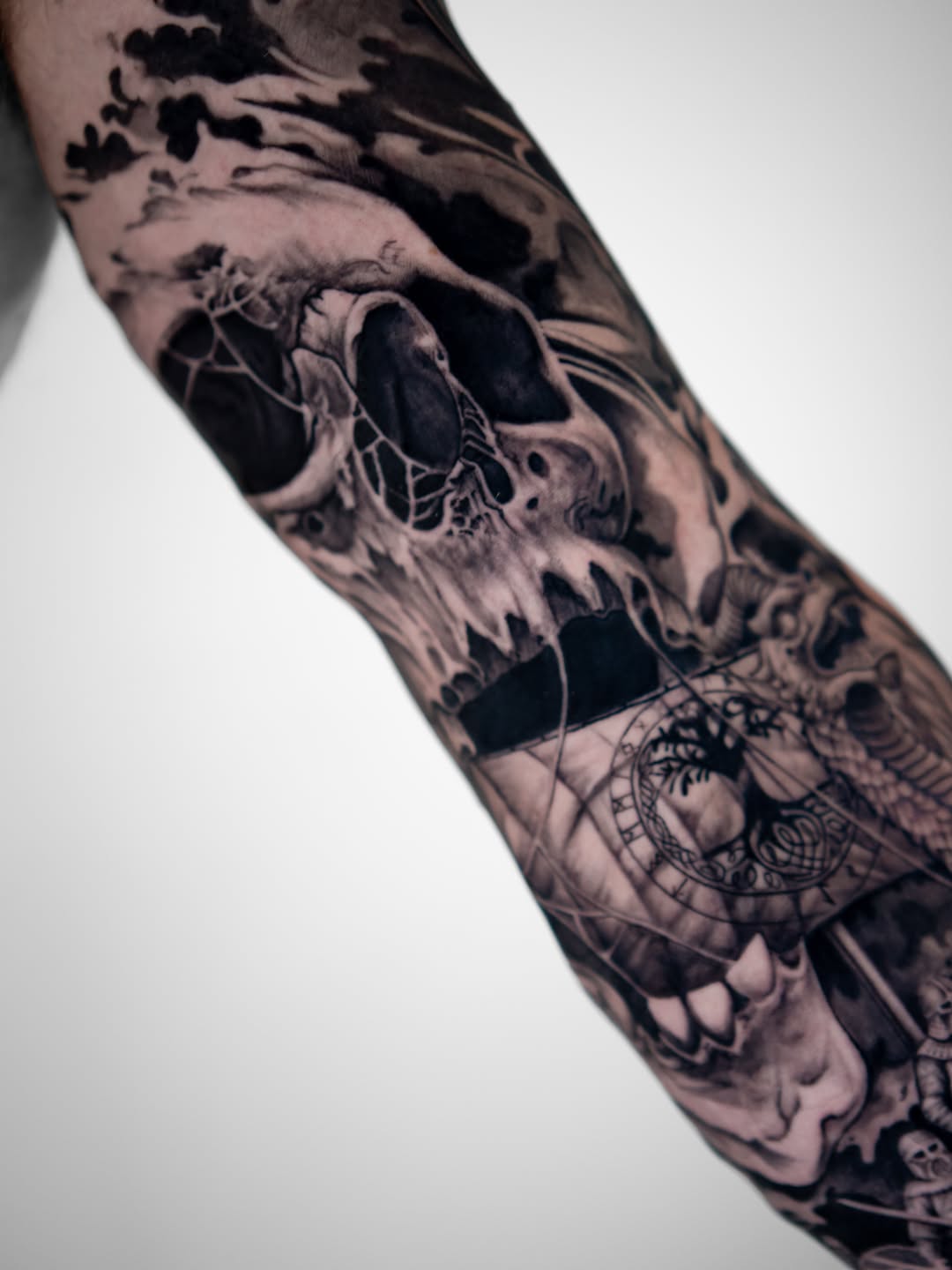 Tattoo by @dosantosink — realism, black_and_grey