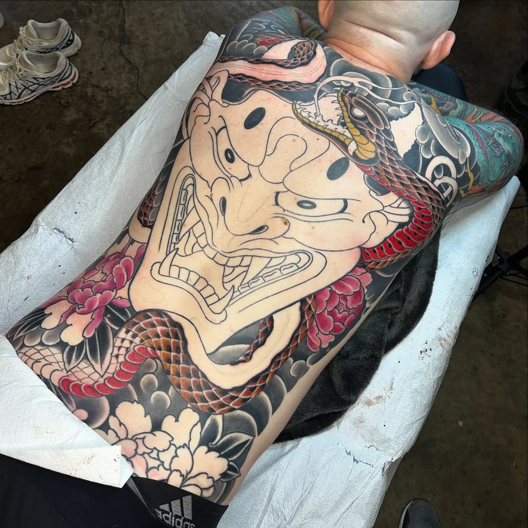Tattoo by @tony_medellintattoo — japanese_irezumi, black_and_grey