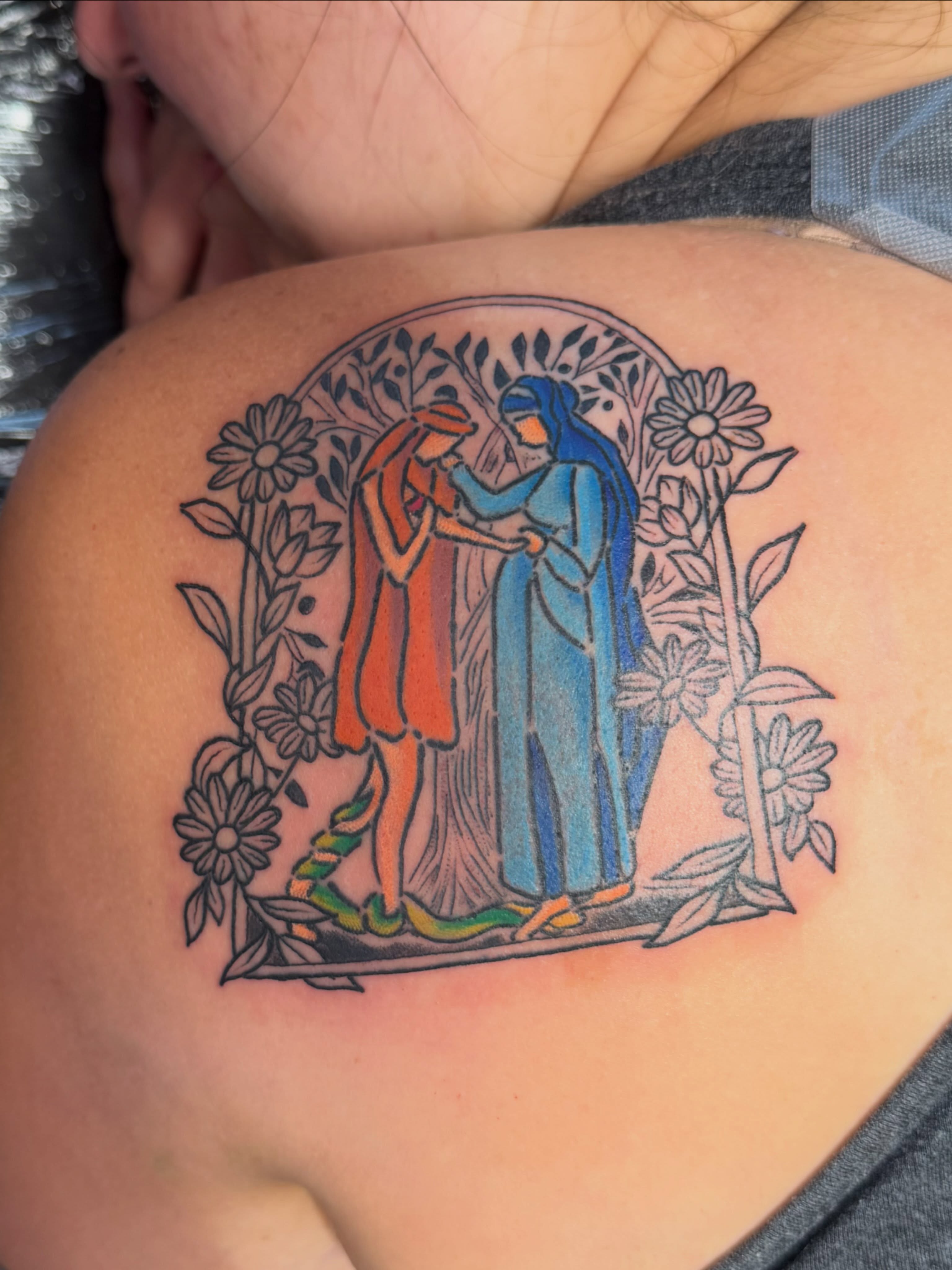 Tattoo by @evanvtattoos — illustrative, fine_line