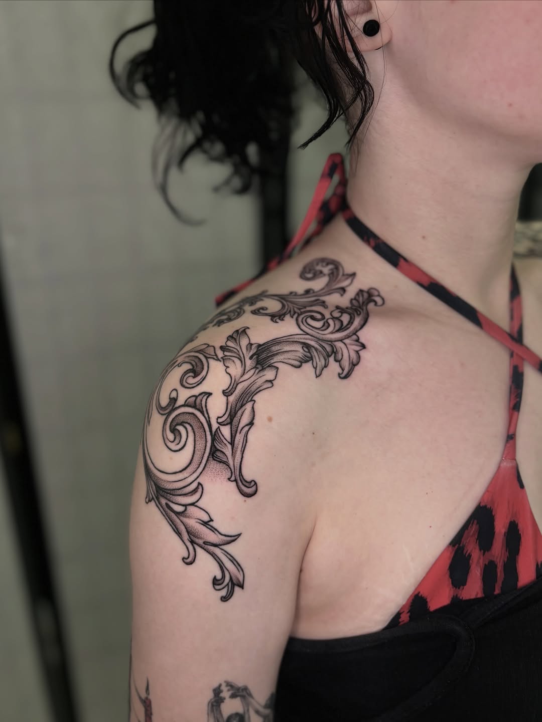 Tattoo by @han_vertal_ink — ornamental, black_and_grey