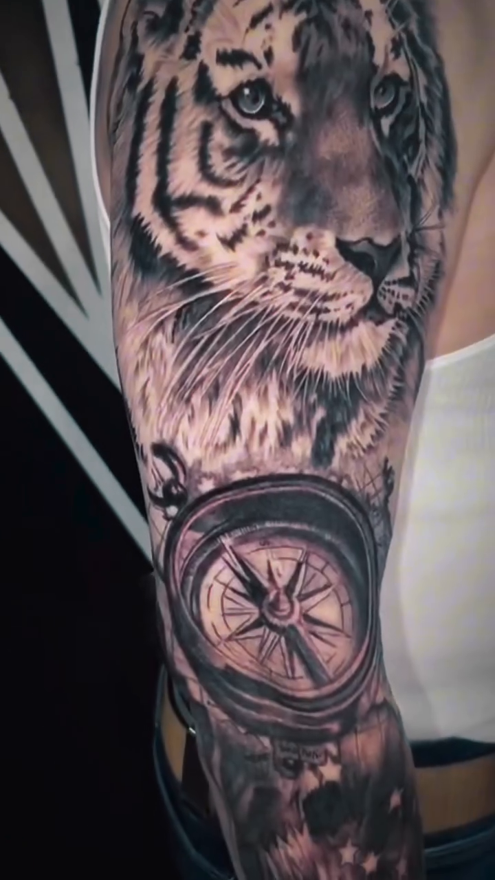 Tattoo by @seanc_tattoos — realism, black_and_grey