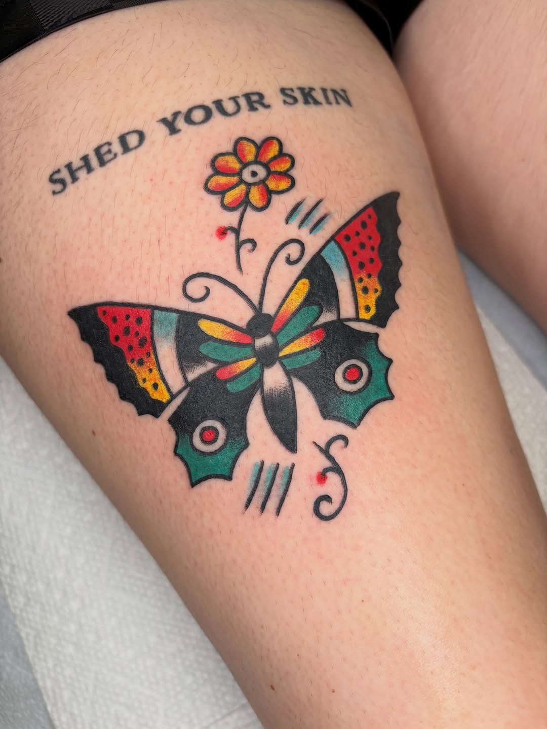 Tattoo by @cooperreichwein — american_traditional, lettering_script