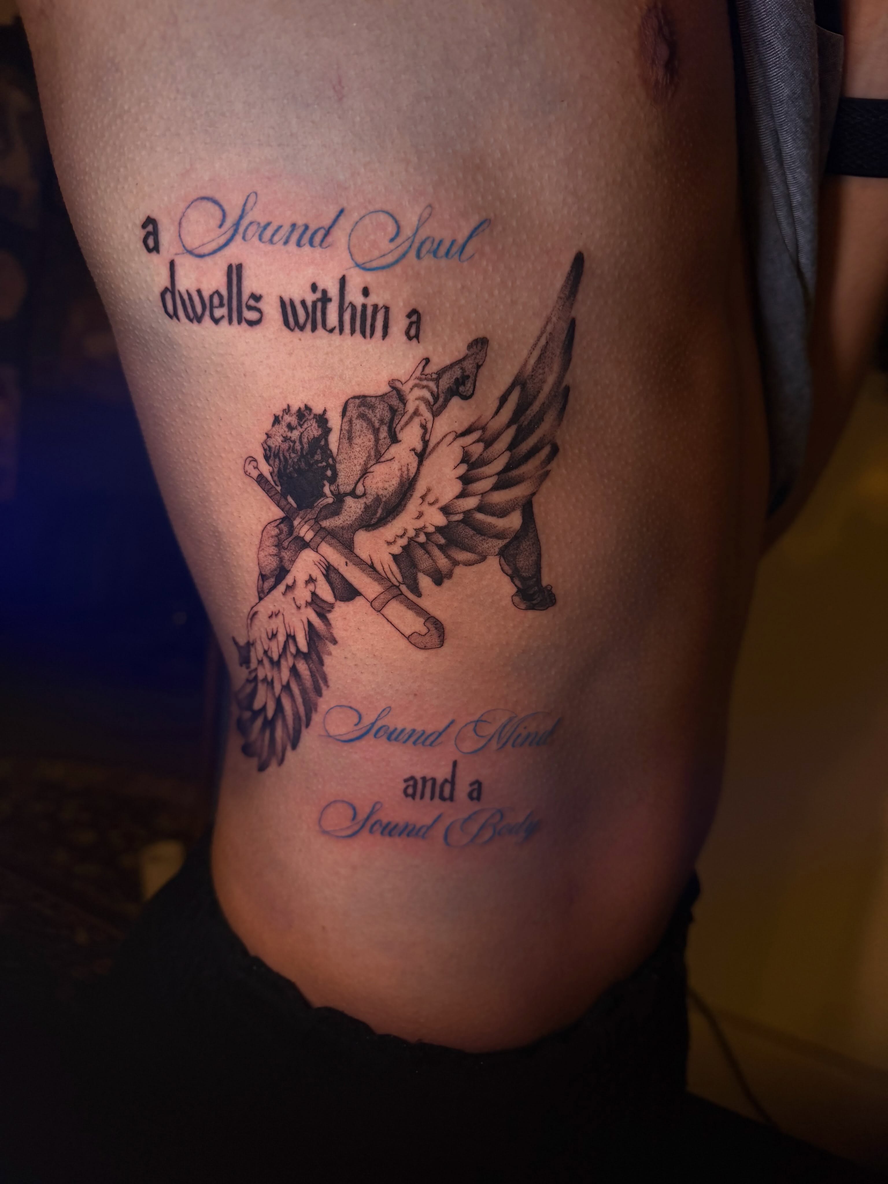 Tattoo by @ava_defalco — black_and_grey