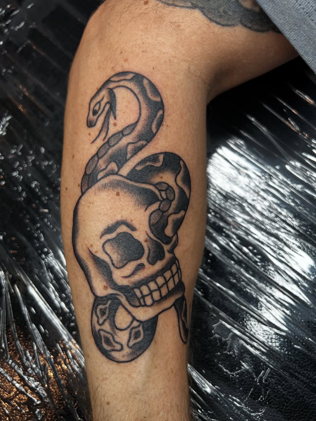 Tattoo by @corythetattooer — american_traditional, black_and_grey